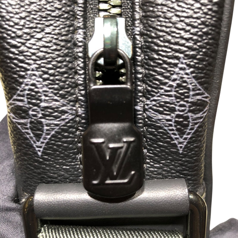 ルイ・ヴィトン LOUIS VUITTON ダヌーブPM ヴィヴィエンヌ限定 M43677 モノグラム・エクリプス PVCキャンパス メンズ ショルダーバッグ