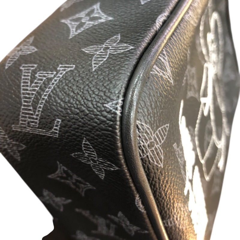 ルイ・ヴィトン LOUIS VUITTON ダヌーブPM ヴィヴィエンヌ ブラック・エクリプス PVC メンズ ショルダーバッグ