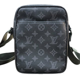 ルイ・ヴィトン LOUIS VUITTON ダヌーブPM ヴィヴィエンヌ ブラック・エクリプス PVC メンズ ショルダーバッグ