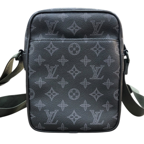 ルイ・ヴィトン LOUIS VUITTON ダヌーブPM ヴィヴィエンヌ ブラック・エクリプス PVC メンズ ショルダーバッグ