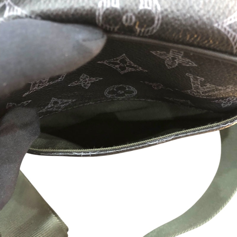 ルイ・ヴィトン LOUIS VUITTON ダヌーブPM ヴィヴィエンヌ ブラック・エクリプス PVC メンズ ショルダーバッグ