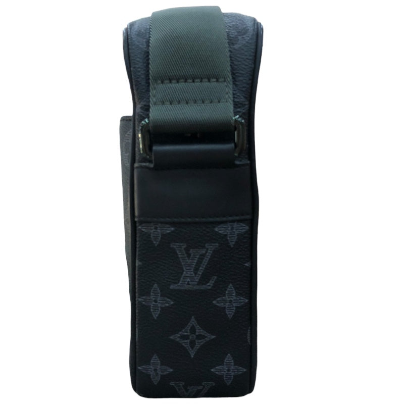 ルイ・ヴィトン LOUIS VUITTON ダヌーブPM ヴィヴィエンヌ ブラック・エクリプス PVC メンズ ショルダーバッグ