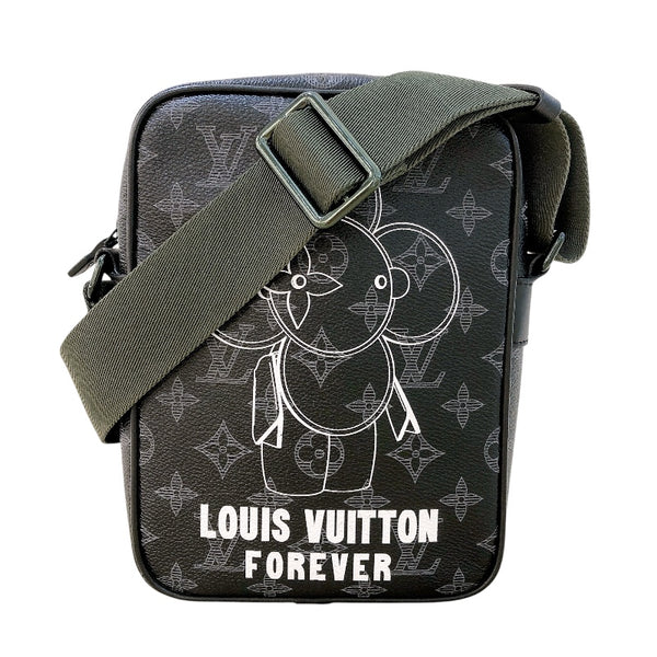 ルイ・ヴィトン LOUIS VUITTON ダヌーブPM ヴィヴィエンヌ限定 M43677 ブラック モノグラム・クリプス メンズ ショルダーバッグ