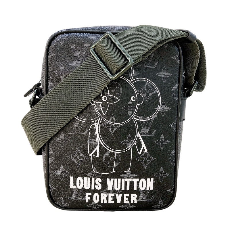 ルイ・ヴィトン LOUIS VUITTON ダヌーブPM ヴィヴィエンヌ限定 M43677 ブラック モノグラム・クリプス メンズ ショルダーバッグ