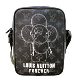 ルイ・ヴィトン LOUIS VUITTON ダヌーブPM ヴィヴィエンヌ限定 M43677 ブラック モノグラム・クリプス メンズ ショルダーバッグ
