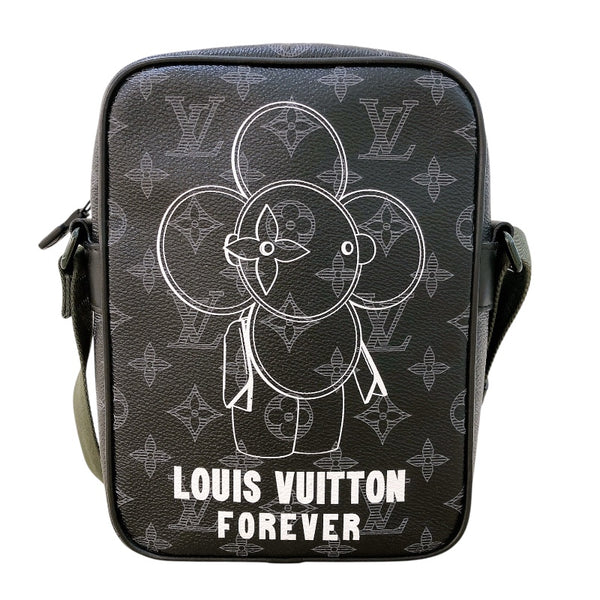 ルイ・ヴィトン LOUIS VUITTON ダヌーブPM ヴィヴィエンヌ限定 M43677 ブラック モノグラム・クリプス メンズ ショルダーバッグ
