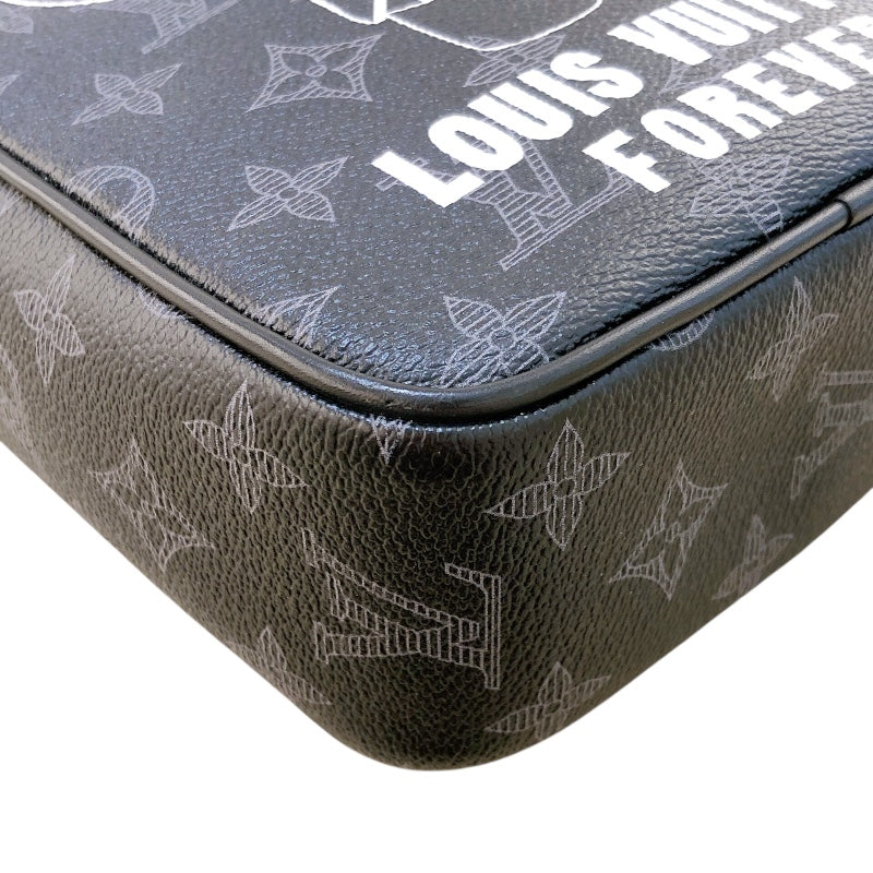 ルイ・ヴィトン LOUIS VUITTON ダヌーブPM ヴィヴィエンヌ限定 M43677 ブラック モノグラム・クリプス メンズ ショルダーバッグ