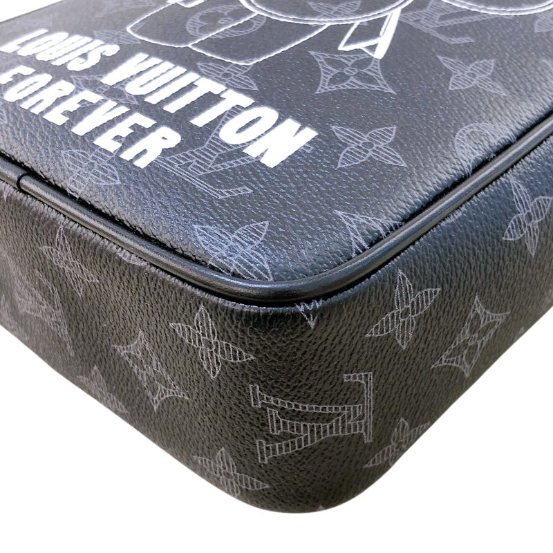 ルイ・ヴィトン LOUIS VUITTON ダヌーブPM ヴィヴィエンヌ限定 M43677 ブラック モノグラム・クリプス メンズ ショルダーバッグ