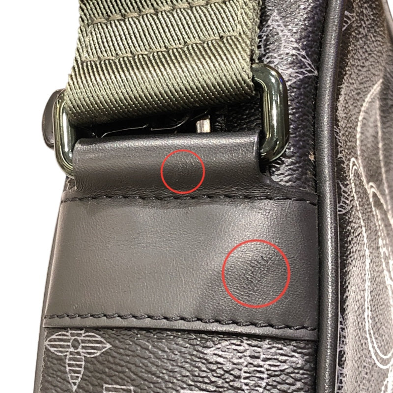 ルイ・ヴィトン LOUIS VUITTON ダヌーブPM ヴィヴィエンヌ限定 M43677 モノグラム・エクリプス PVCキャンパス メンズ ショルダーバッグ