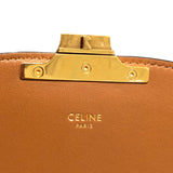 セリーヌ CELINE ティーントリオンフショルダー ナチュラル/タン キャンバス・カーフ レディース ショルダーバッグ