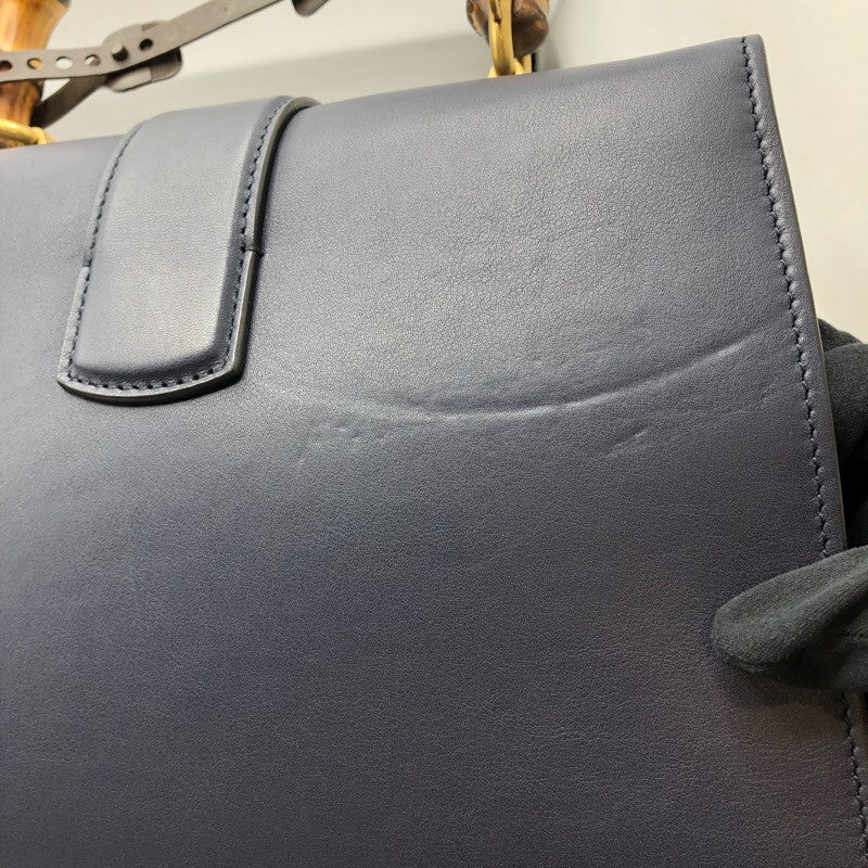 グッチ GUCCI ディオニュソス バンブー ハンドルバッグ 2way 448075 ネイビー/グリーン/レッド レザー レディース ショルダーバッグ