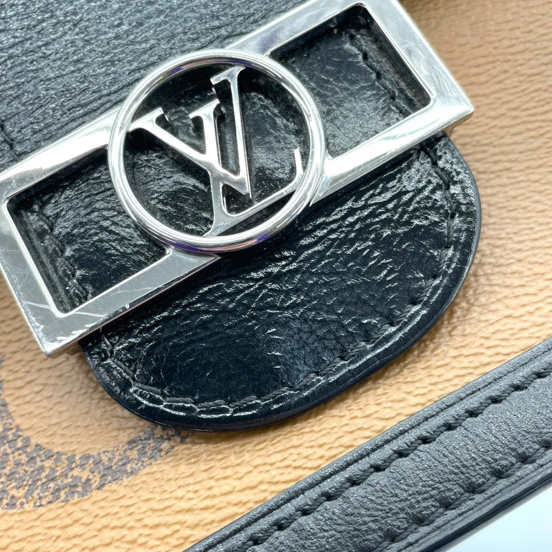 ルイ・ヴィトン LOUIS VUITTON ドーフィーヌMM M44599 ブラウン モノグラム・ジャイアント・リバース レディース ショルダーバッグ