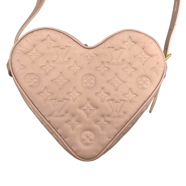 ルイ・ヴィトン LOUIS VUITTON サック・クール フォーリンラブ ハートボックス M58738 ピンク ラム レディース ショルダーバッグ