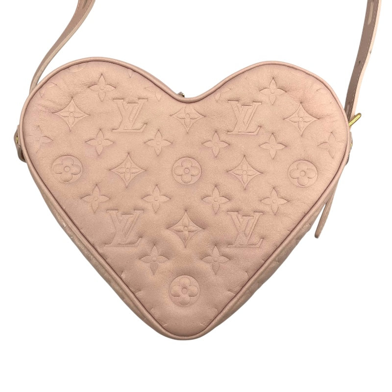 ルイ・ヴィトン LOUIS VUITTON サック・クール フォーリンラブ ハートボックス M58738 ピンク ラム レディース ショルダーバッグ