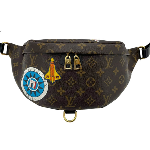 ルイ・ヴィトン LOUIS VUITTON バムバッグ M43644 ブラウン モノグラム ユニセックス ボディバッグ