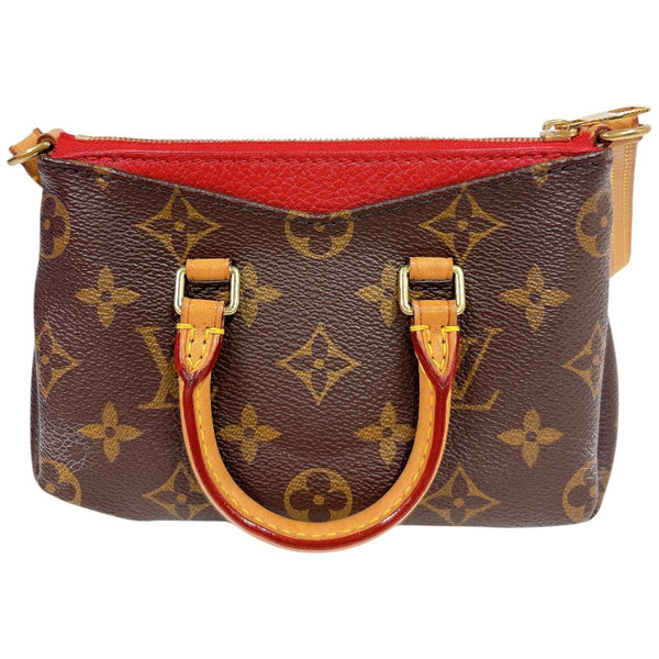 ルイ・ヴィトン LOUIS VUITTON ナノパラス M61254 ブラウン モノグラム レディース ショルダーバッグ
