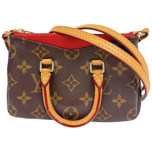 ルイ・ヴィトン LOUIS VUITTON ナノパラス M61254 ブラウン モノグラム レディース ショルダーバッグ