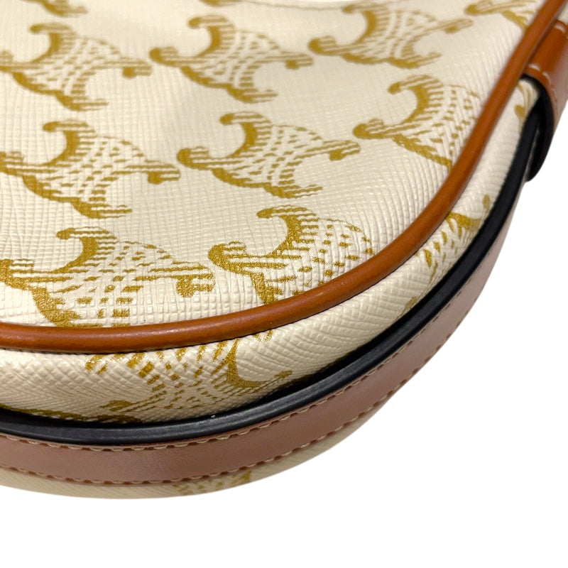 セリーヌ CELINE ミニ アヴァ ホワイト/タン カーフスキン・トリオンフ