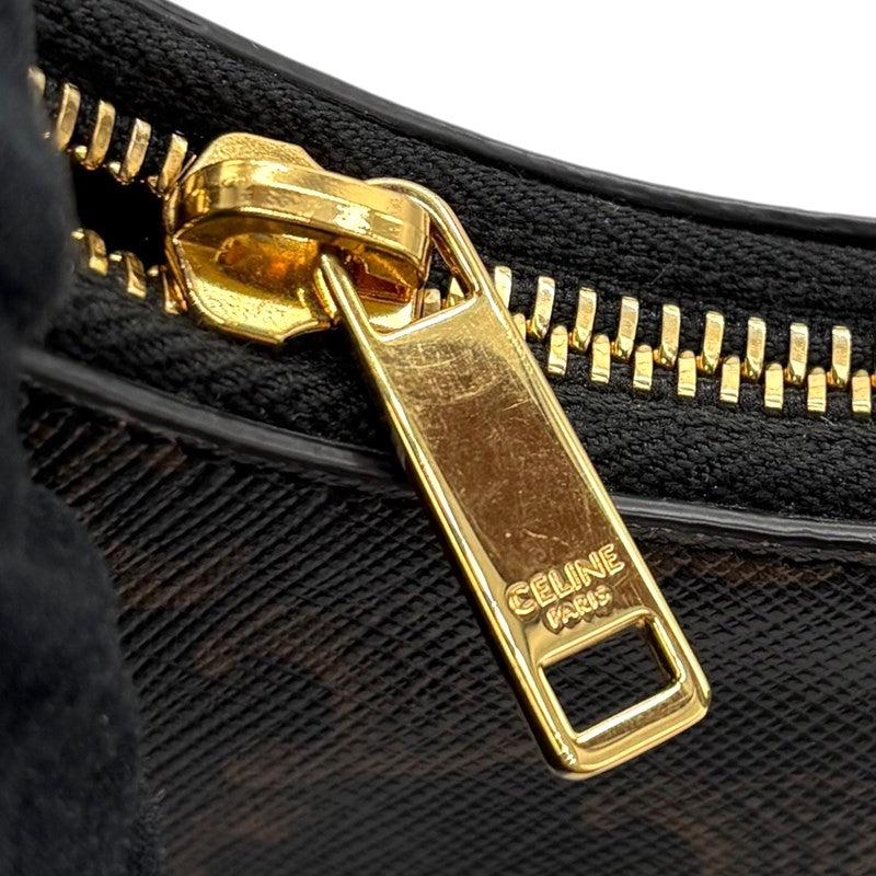 セリーヌ CELINE ミニアヴァ タン ゴールド金具 キャンバス/カーフ レディース ショルダーバッグ