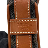 セリーヌ CELINE ミニアヴァ タン ゴールド金具 キャンバス/カーフ レディース ショルダーバッグ
