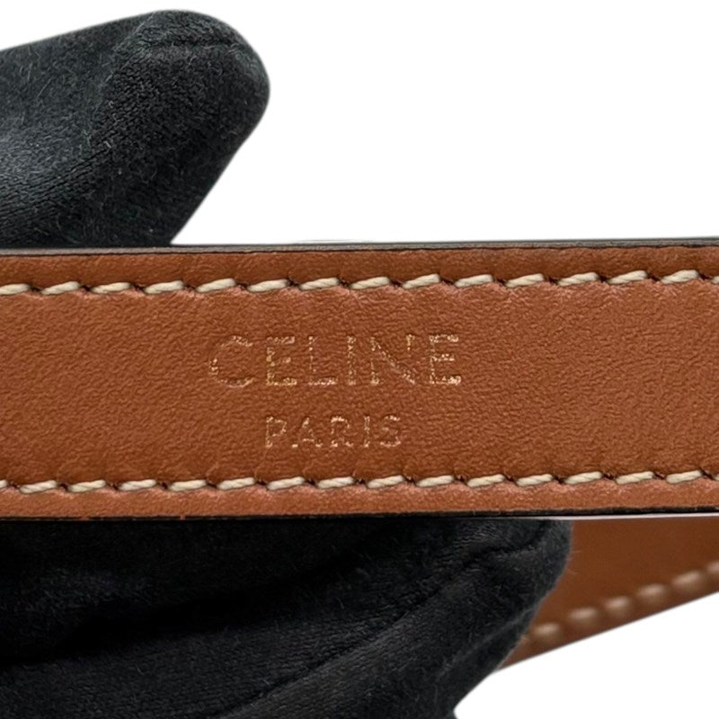 セリーヌ CELINE ミニアヴァ タン ゴールド金具 キャンバス/カーフ レディース ショルダーバッグ