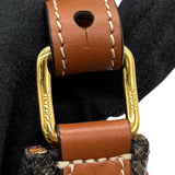 セリーヌ CELINE ミニアヴァ タン ゴールド金具 キャンバス/カーフ レディース ショルダーバッグ