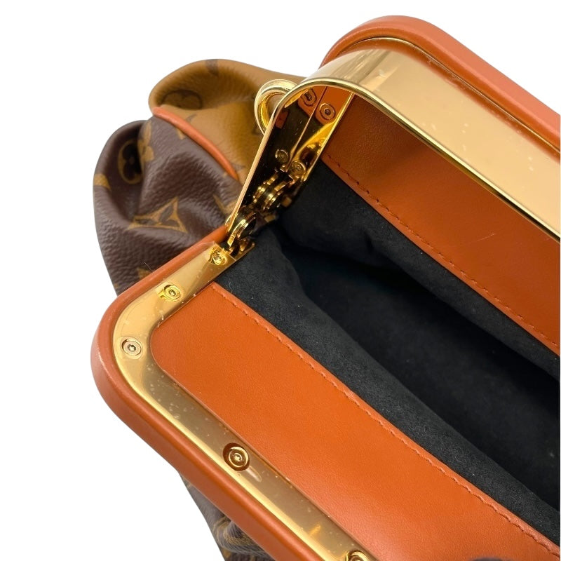 ルイ・ヴィトン LOUIS VUITTON ブルシコ EW M45229 ブラウン モノグラム・リバース レディース ショルダーバッグ