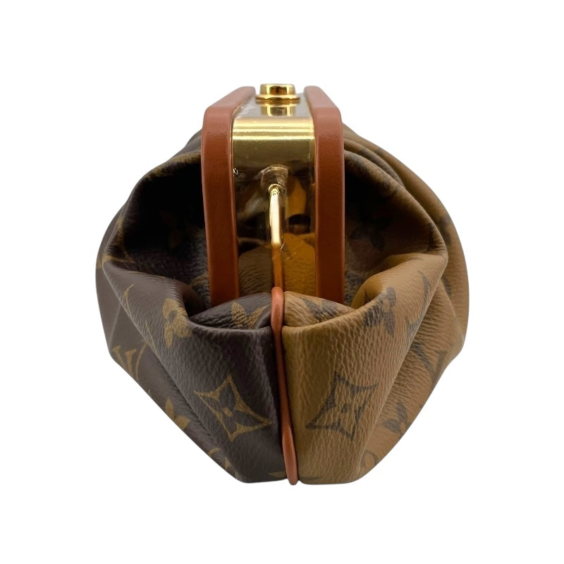 ルイ・ヴィトン LOUIS VUITTON ブルシコ EW M45229 ブラウン モノグラム・リバース レディース ショルダーバッグ