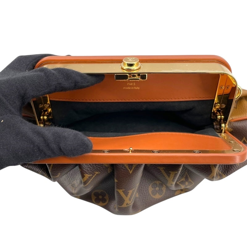 ルイ・ヴィトン LOUIS VUITTON ブルシコ EW M45229 ブラウン モノグラム・リバース レディース ショルダーバッグ