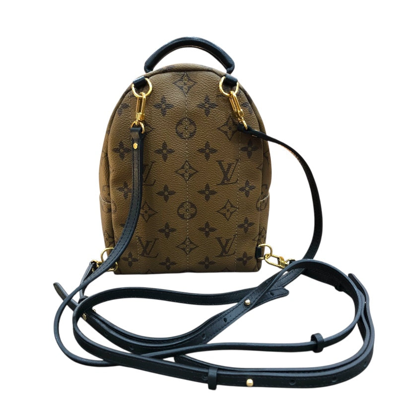 ルイ・ヴィトン LOUIS VUITTON パームスプリングスMINIバックパック M44872 ブラウン/ゴールド金具 モノグラムキャンバス レディース リュック・デイパック