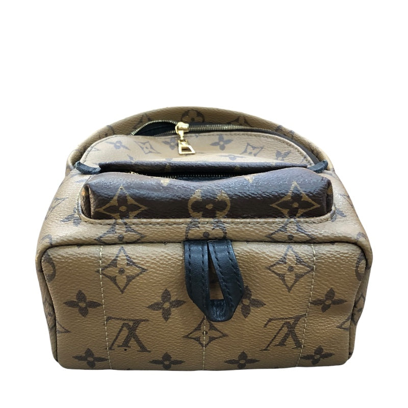 ルイ・ヴィトン LOUIS VUITTON パームスプリングスMINIバックパック M44872 ブラウン/ゴールド金具 モノグラムキャンバス レディース リュック・デイパック