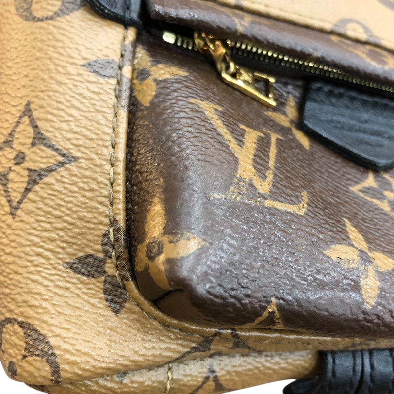ルイ・ヴィトン LOUIS VUITTON パームスプリングスMINIバックパック M44872 ブラウン/ゴールド金具 モノグラムキャンバス レディース リュック・デイパック