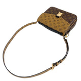 ルイ・ヴィトン LOUIS VUITTON ポシェット・メティスMM M44876 ブラウン　ゴールド金具 モノグラム・リバース レディース ショルダーバッグ