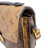 ルイ・ヴィトン LOUIS VUITTON ポシェット・メティスMM M44876 ブラウン　ゴールド金具 モノグラム・リバース レディース ショルダーバッグ