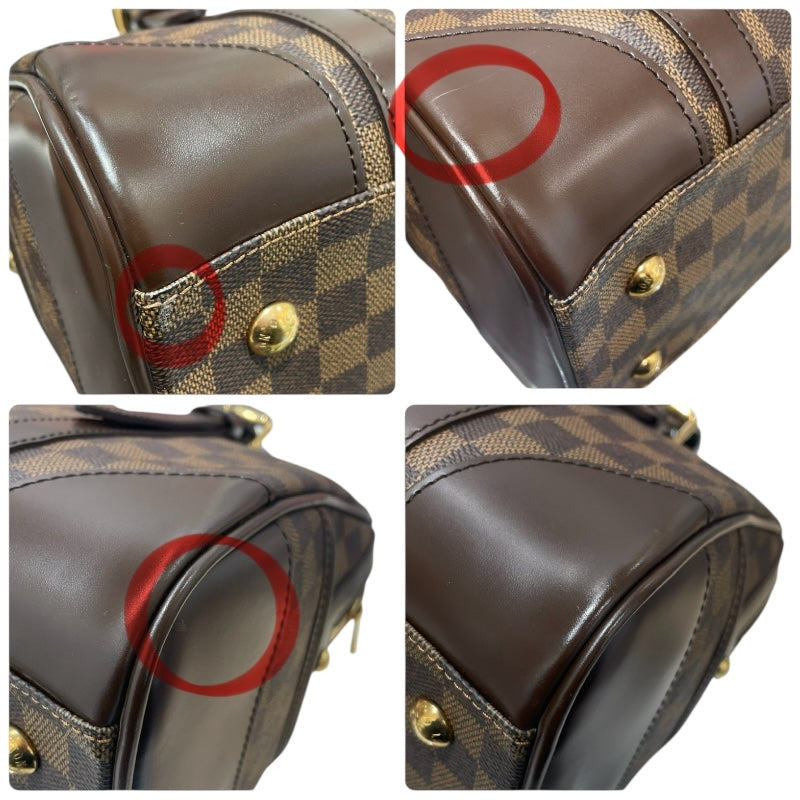 ルイ・ヴィトン LOUIS VUITTON バークレー N52000 ブラウン ダミエ ユニセックス ハンドバッグ