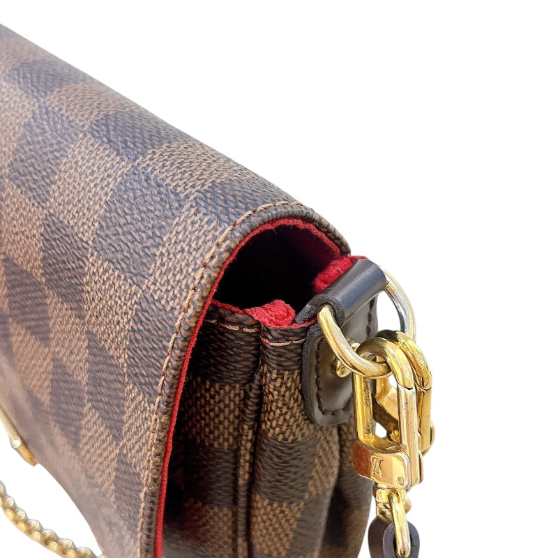 ルイ・ヴィトン LOUIS VUITTON フェイボリットPM N41276 ブラウン ダミエキャンバス レディース ショルダーバッグ