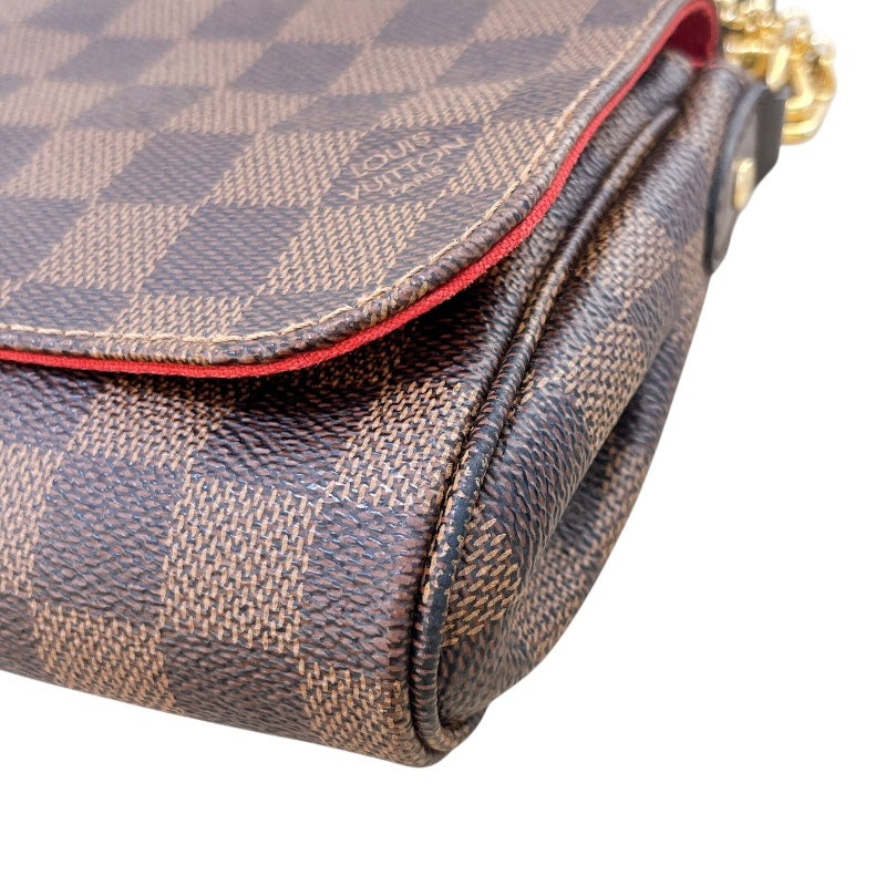 ルイ・ヴィトン LOUIS VUITTON フェイボリットPM N41276 ブラウン ダミエキャンバス レディース ショルダーバッグ