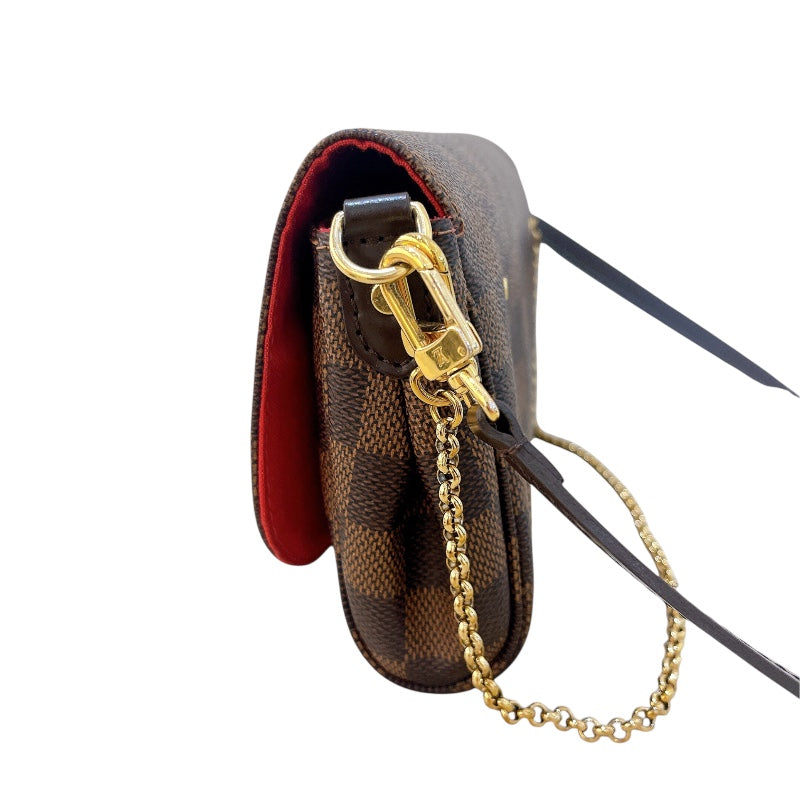 ルイ・ヴィトン LOUIS VUITTON フェイボリットPM N41276 ブラウン ダミエキャンバス レディース ショルダーバッグ