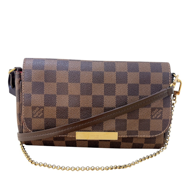 ルイ・ヴィトン LOUIS VUITTON フェイボリットPM N41276 ブラウン ダミエキャンバス レディース ショルダーバッグ