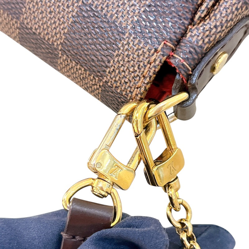 ルイ・ヴィトン LOUIS VUITTON フェイボリットPM N41276 ブラウン ダミエキャンバス レディース ショルダーバッグ