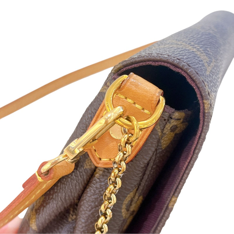 ルイ・ヴィトン LOUIS VUITTON フェイボリットPM M40717 ブラウン モノグラムキャンバス レディース ショルダーバッグ