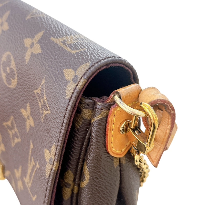 ルイ・ヴィトン LOUIS VUITTON フェイボリットPM M40717 ブラウン モノグラムキャンバス レディース ショルダーバッグ