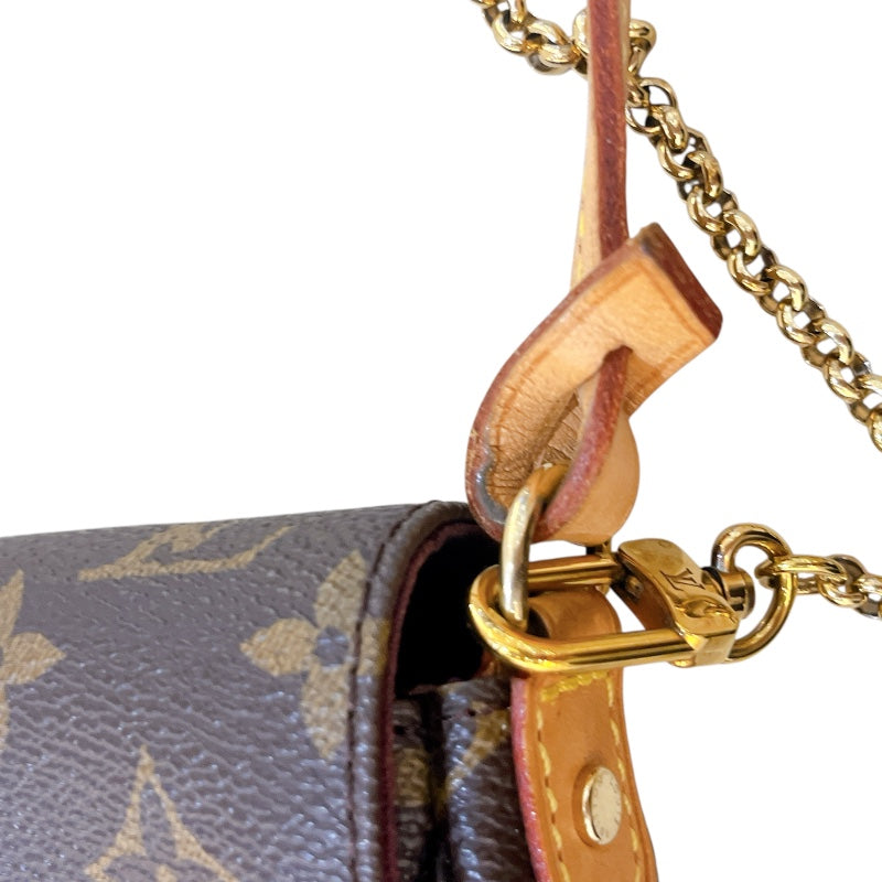 ルイ・ヴィトン LOUIS VUITTON フェイボリットPM M40717 ブラウン モノグラムキャンバス レディース ショルダーバッグ