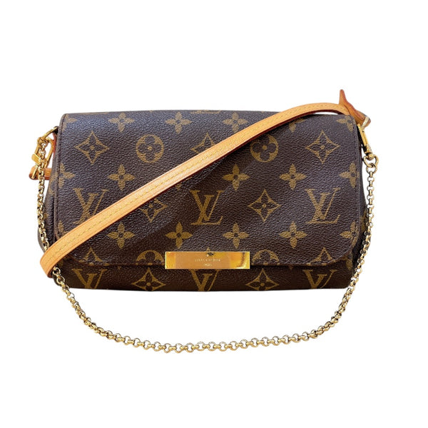 ルイ・ヴィトン LOUIS VUITTON フェイボリットPM M40717 ブラウン モノグラムキャンバス レディース ショルダーバッグ