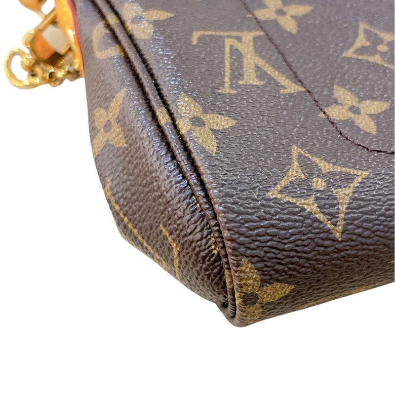 ルイ・ヴィトン LOUIS VUITTON フェイボリットPM M40717 ブラウン モノグラムキャンバス レディース ショルダーバッグ