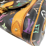 ルイ・ヴィトン LOUIS VUITTON プリシラ M40097 ノワール　ゴールド金具 モノグラム・マルチカラーキャンバス レディース ハンドバッグ