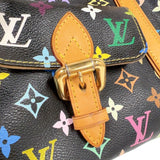 ルイ・ヴィトン LOUIS VUITTON プリシラ M40097 ノワール　ゴールド金具 モノグラム・マルチカラーキャンバス レディース ハンドバッグ