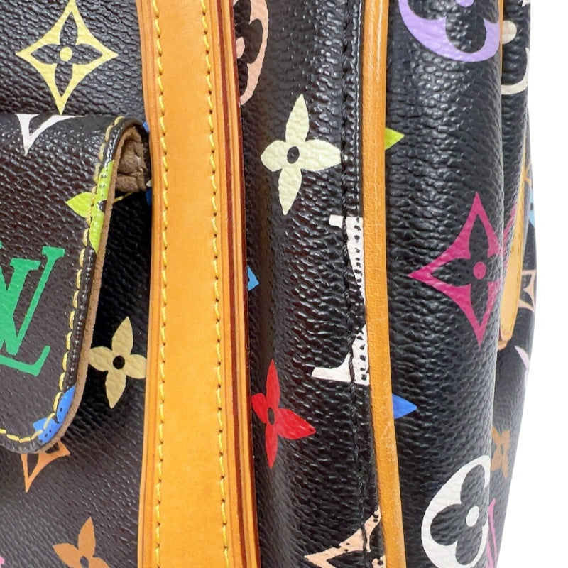 ルイ・ヴィトン LOUIS VUITTON プリシラ M40097 ノワール　ゴールド金具 モノグラム・マルチカラーキャンバス レディース ハンドバッグ