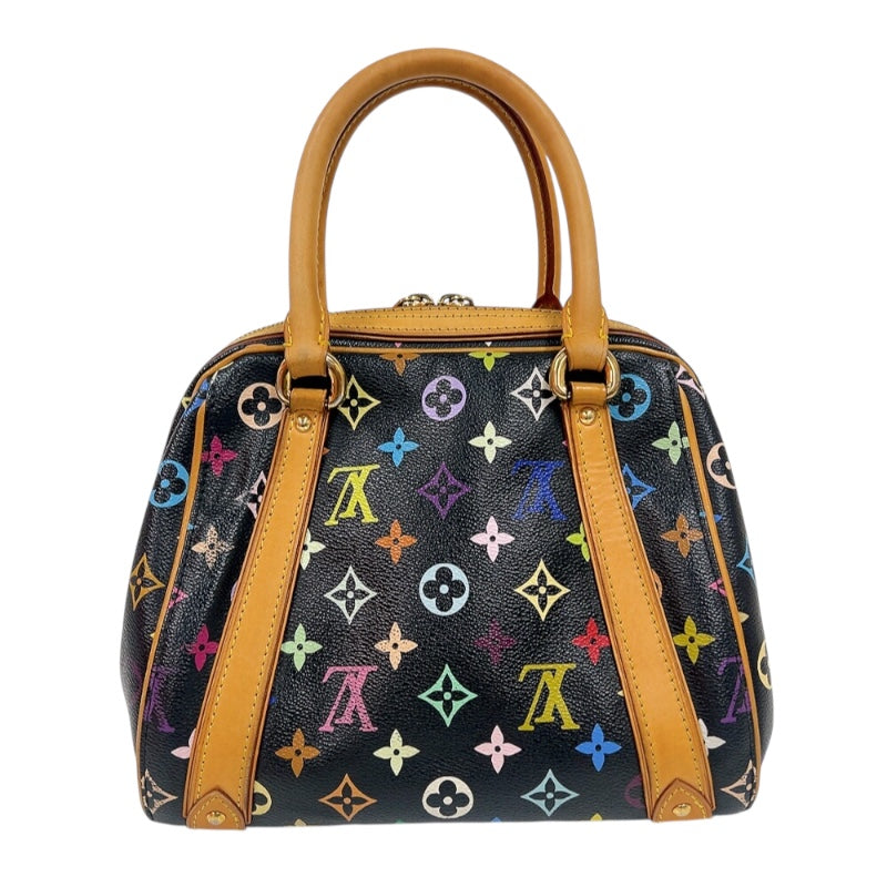ルイ・ヴィトン LOUIS VUITTON プリシラ M40097 ノワール　ゴールド金具 モノグラム・マルチカラーキャンバス レディース ハンドバッグ