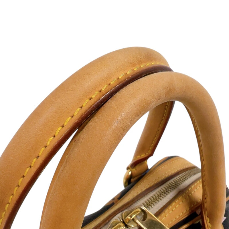 ルイ・ヴィトン LOUIS VUITTON プリシラ M40097 ノワール　ゴールド金具 モノグラム・マルチカラーキャンバス レディース ハンドバッグ